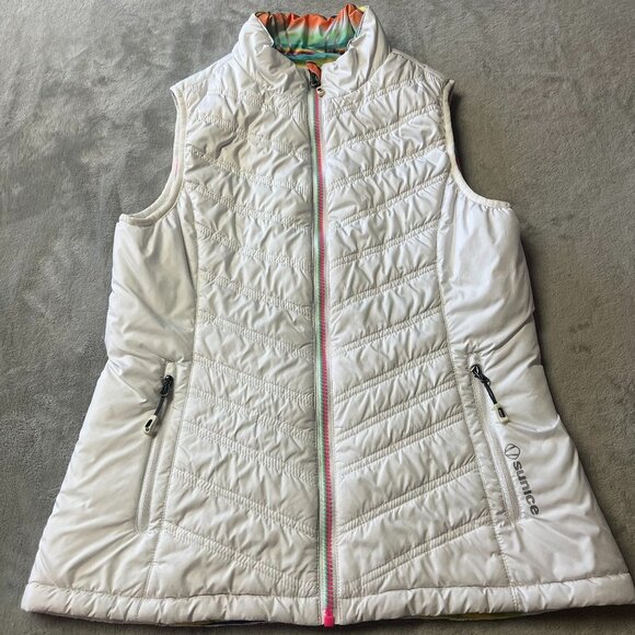 Sunice Maci Climaloft Lightweight Thermal Reversible Vest White/Multicolored - Picture 5 of 15